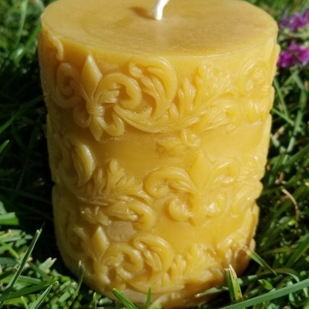 Fleur de Lis All Natural Organic 100% Pure Beeswax - Picture 2 of 6